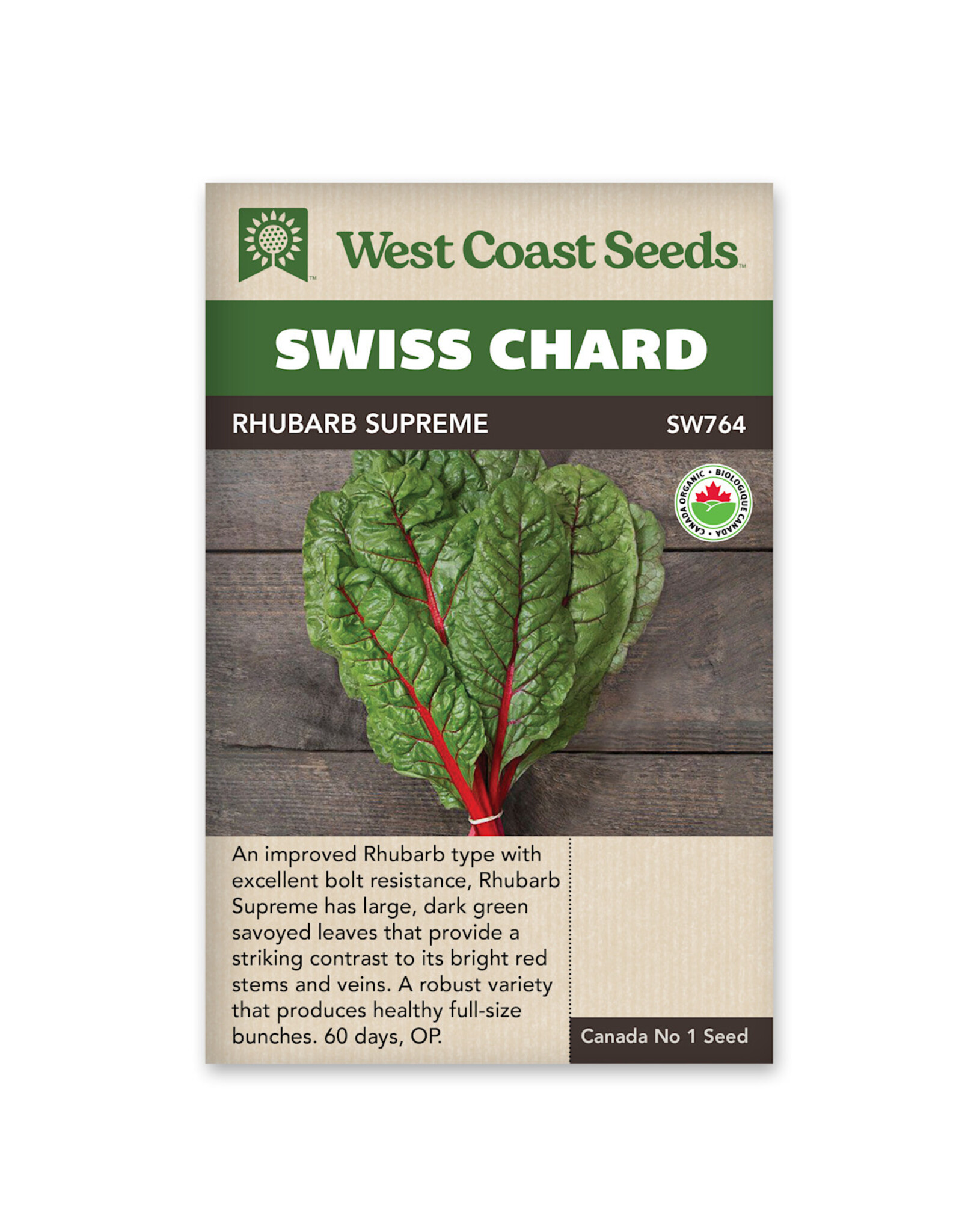 Swiss Chard - Rhubarb Supreme Certified Organic