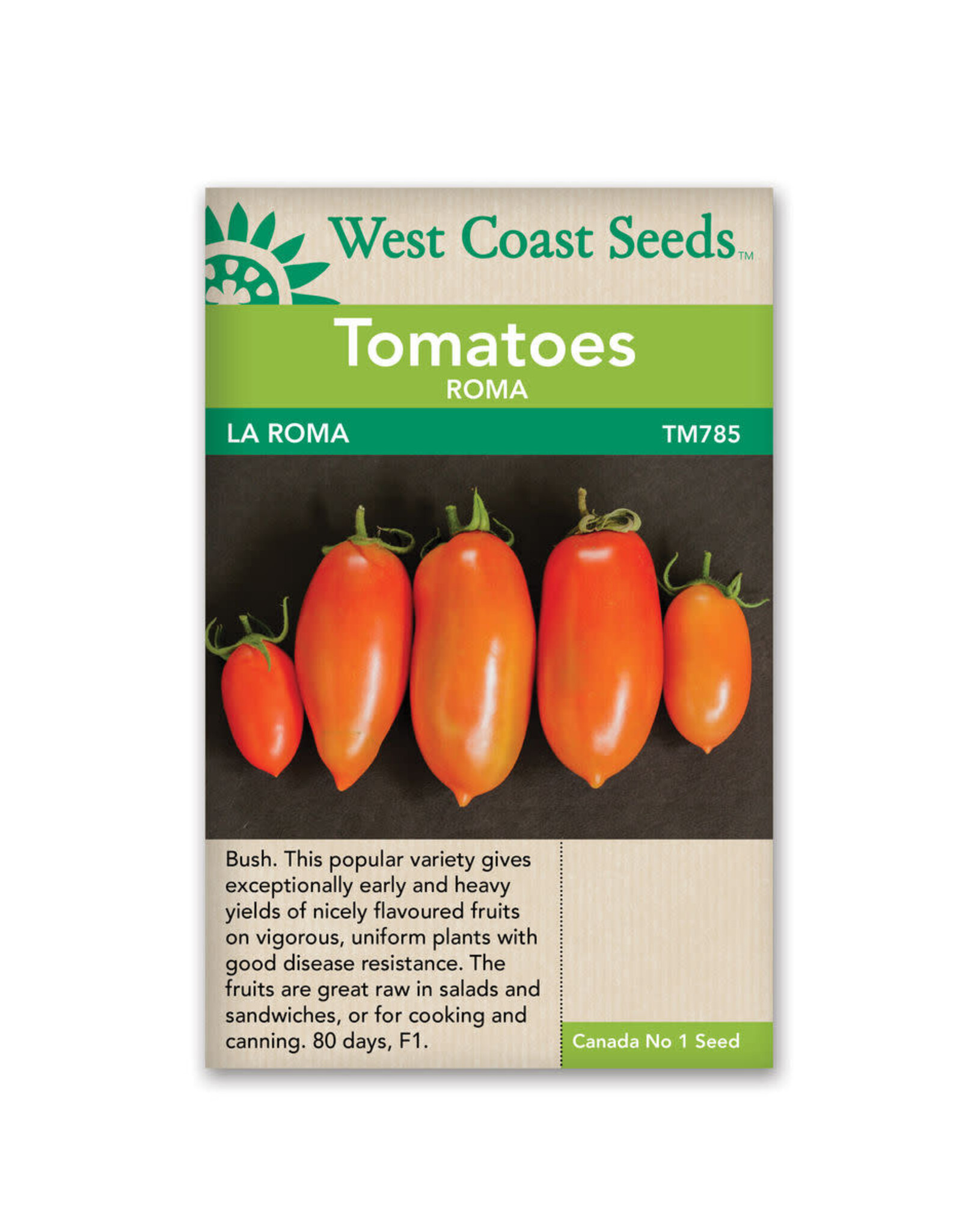 West Coast Seeds Tomatoes - La Roma F1
