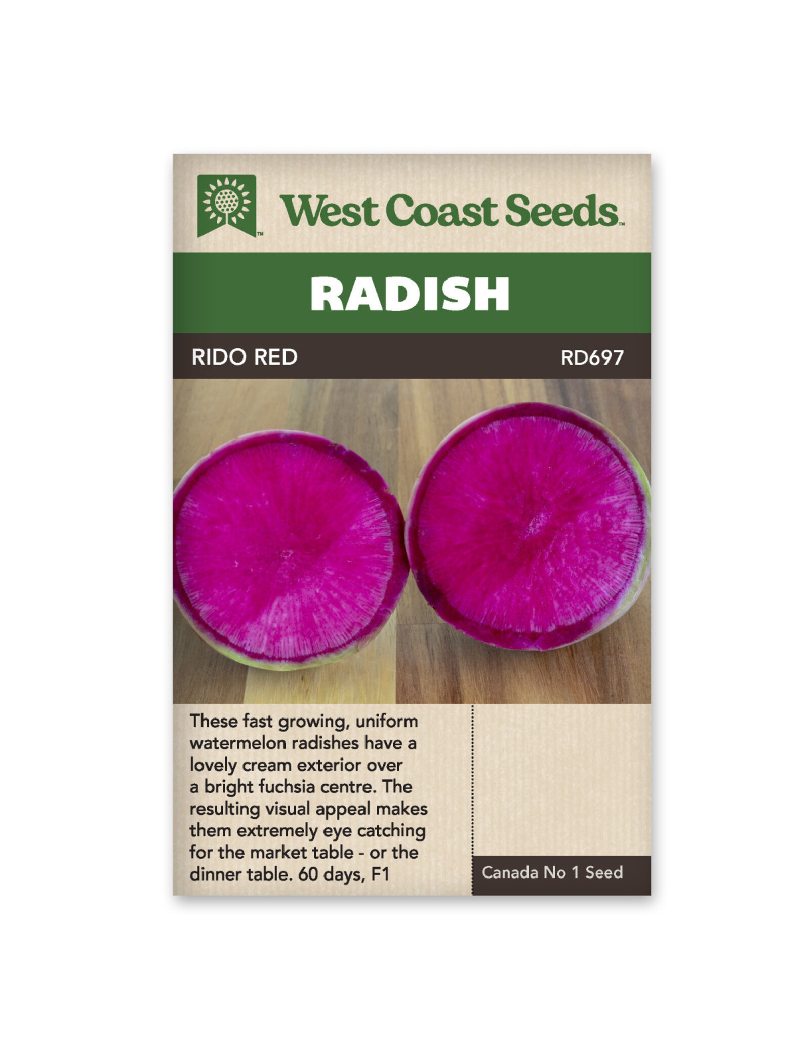West Coast Seeds Radishes - Rido Red F1