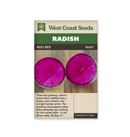 West Coast Seeds Radish - Rido Red F1 A