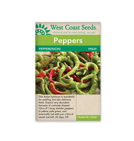 West Coast Seeds Pepper-Sweet - Pepperoncini