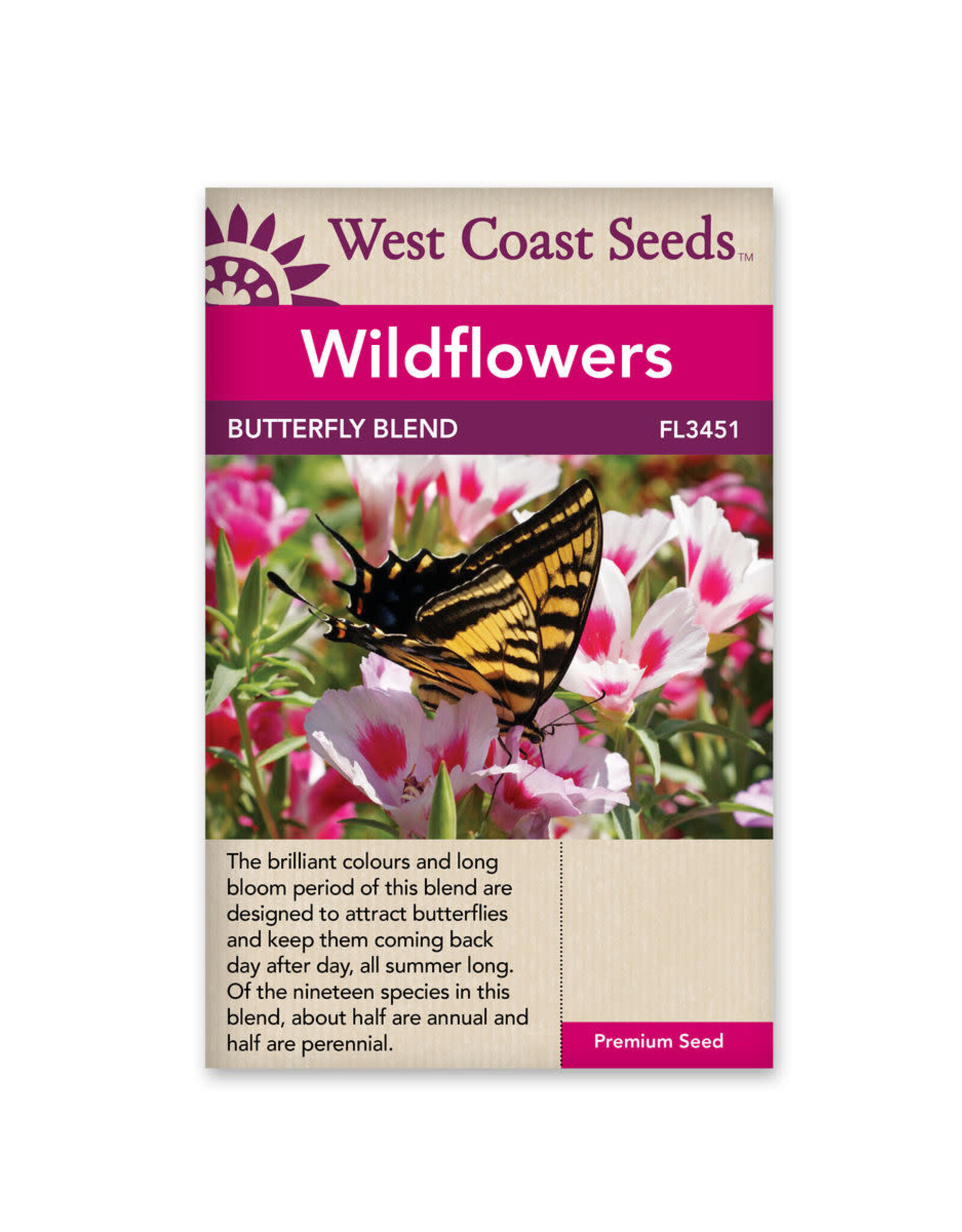 West Coast Seeds Wildflowers - Butterfly Blend