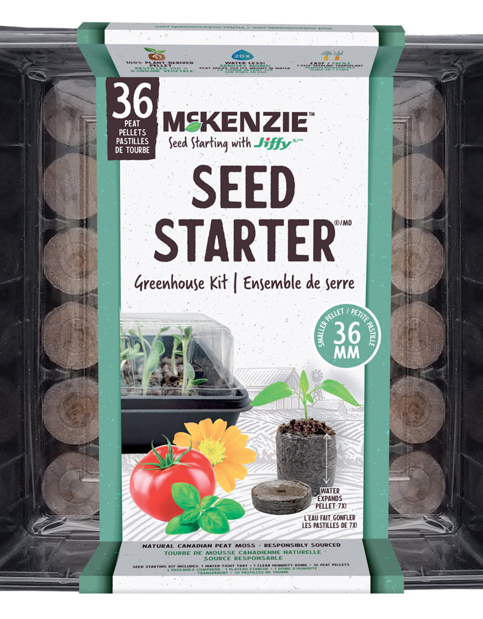 MCKENZIE W JIFFY PRO GREENHOUSE 36 36MM