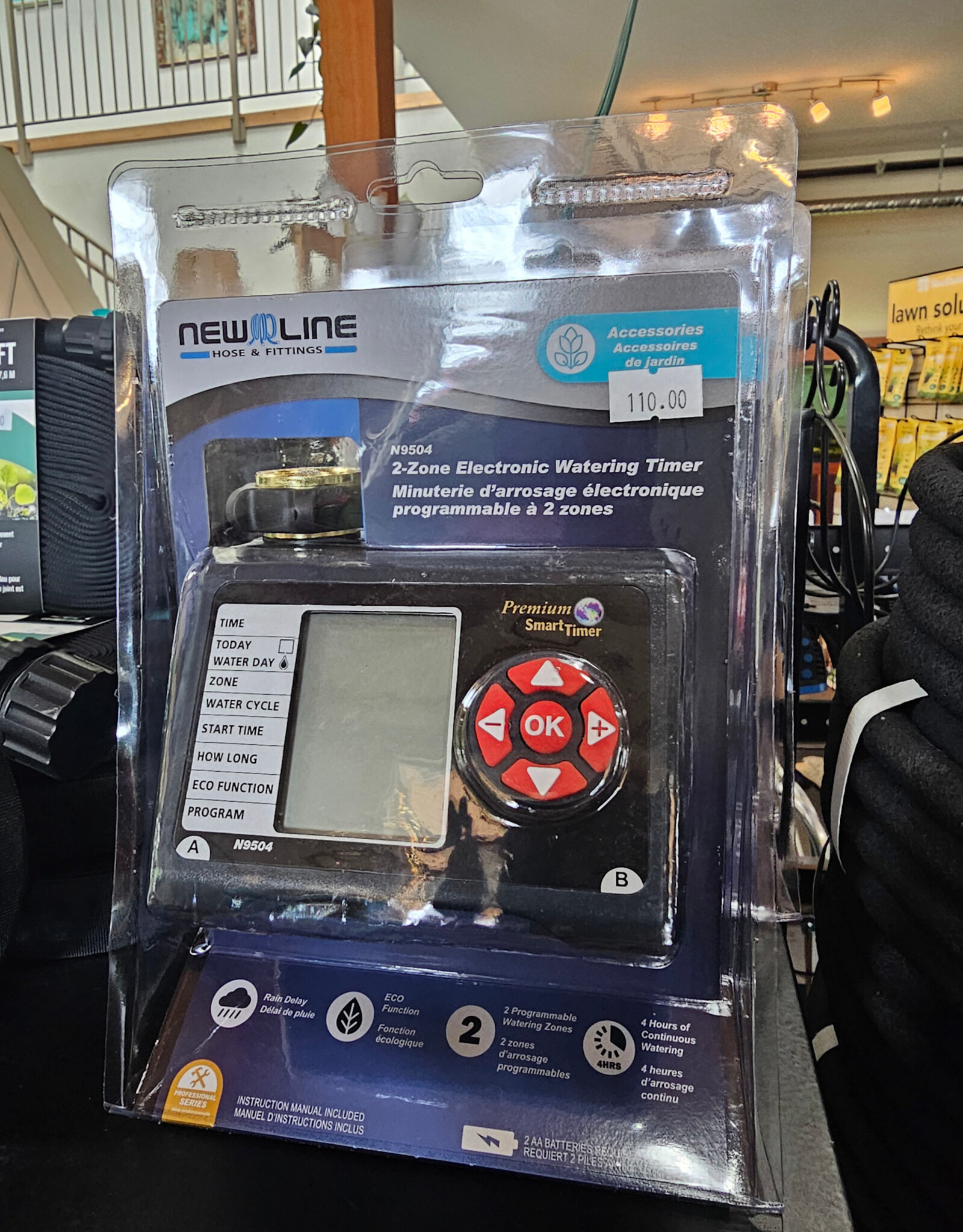 2-ZONE PROGRAMMABLE ELECTRONIC WATERING TIMER