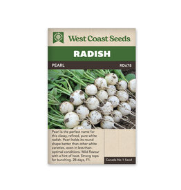 West Coast Seeds Radishes - Pearl F1 Organic
