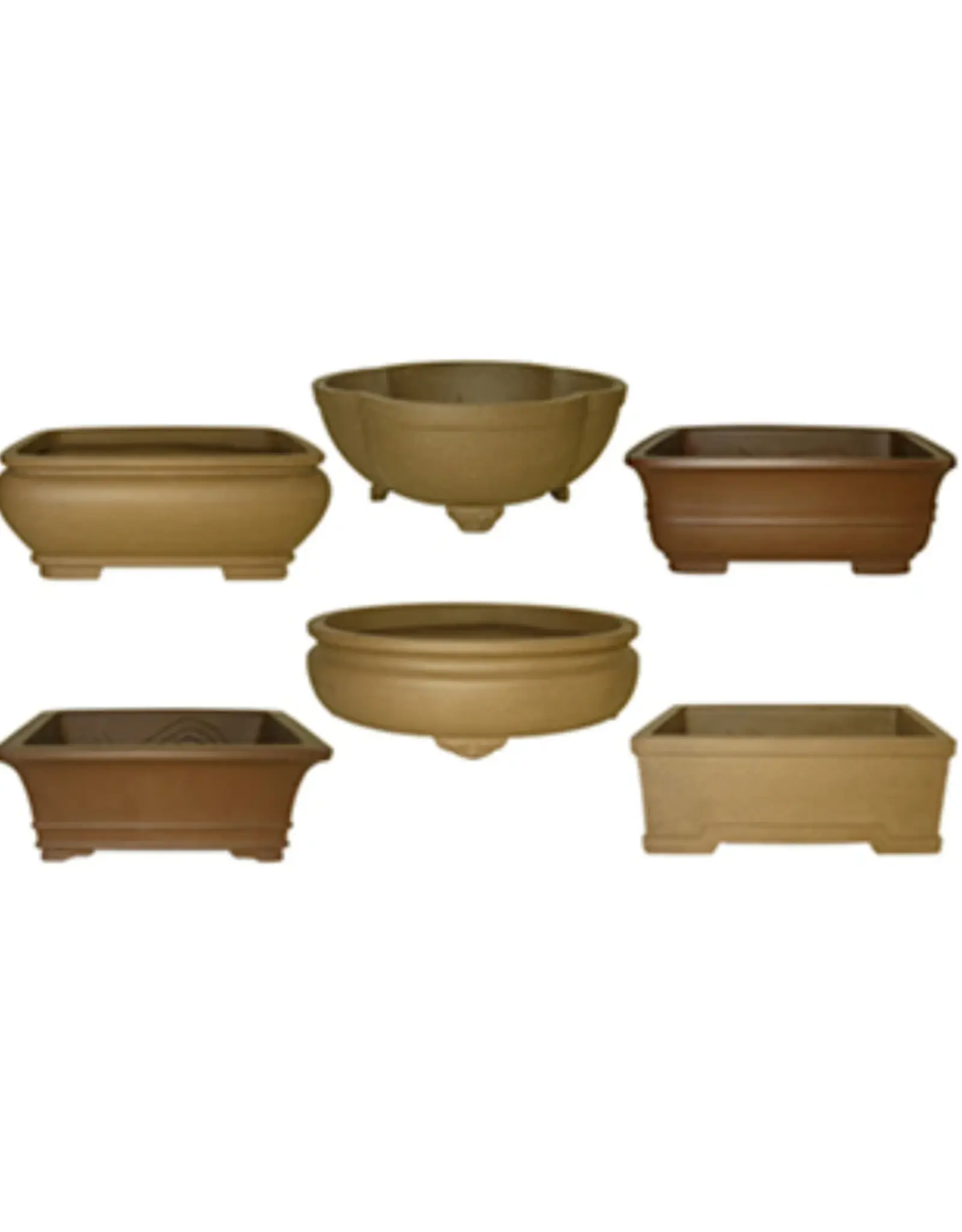 Unglazed 12inch Bonsai Pot - Asst Styles