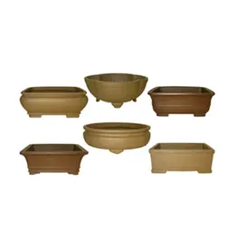 Unglazed 12inch Bonsai Pot - Asst Styles
