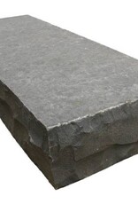 Basalt Tread Yaletown Flamed Top- 3  Edges Rockface - 6 x 14 x 48