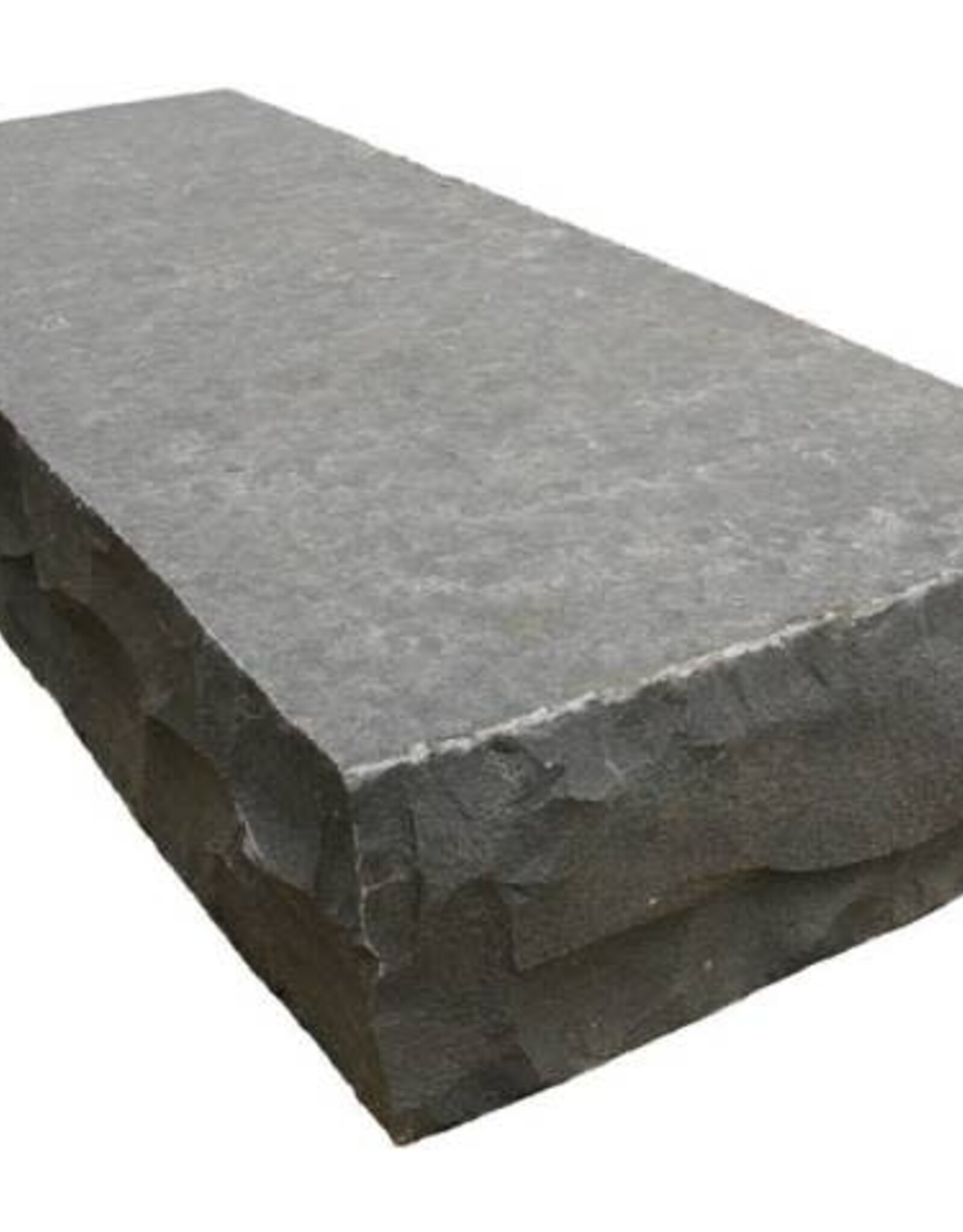 Basalt Tread Yaletown Flamed Top- 3  Edges Rockface - 6 x 14 x 48