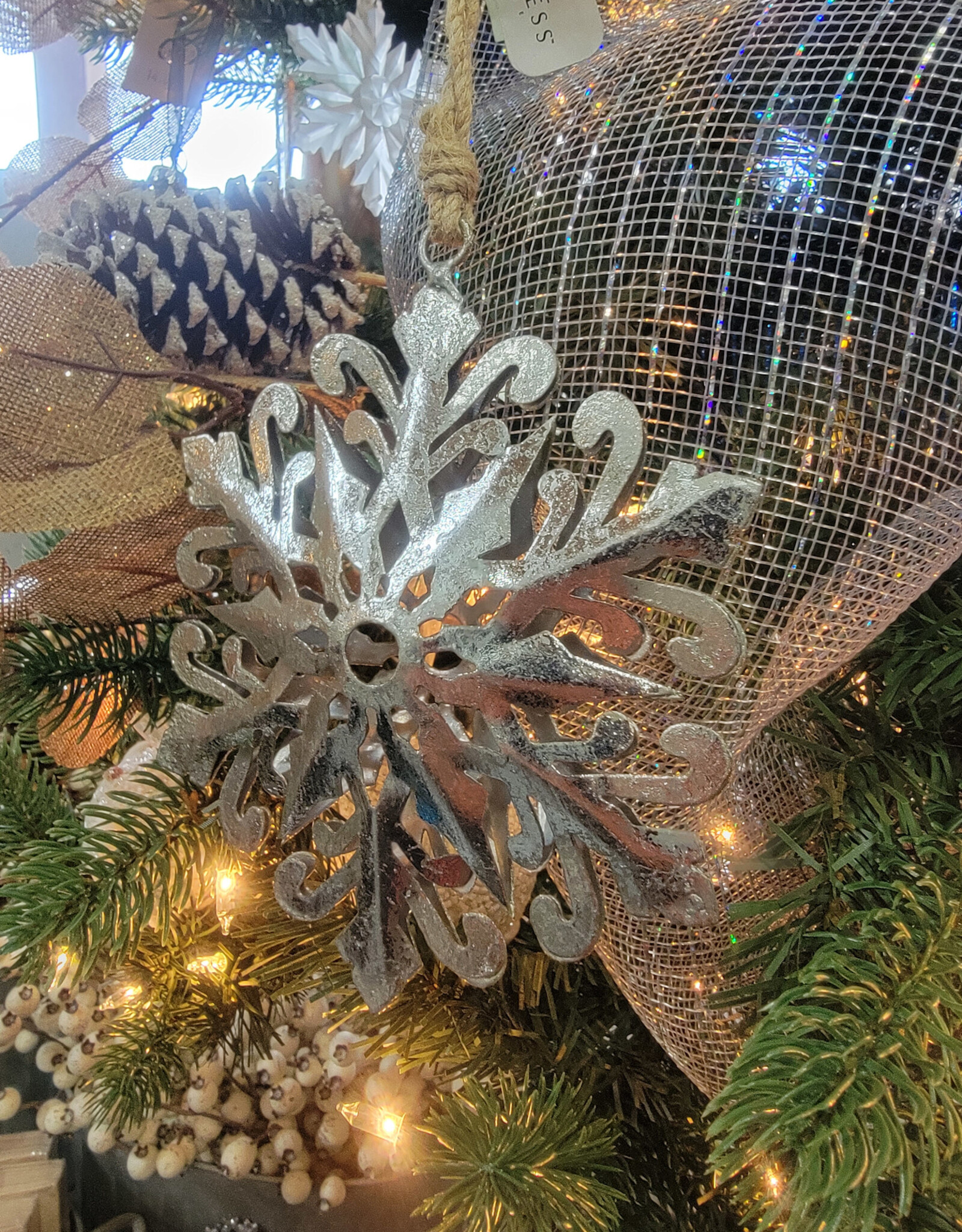 Metal Snowflake Ornament