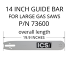ICS FORCE3 14" Guide Bar #73600
