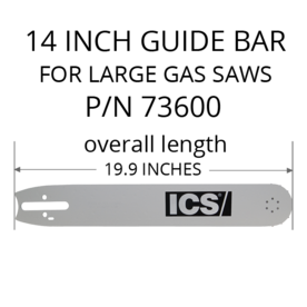ICS FORCE3 14" Guide Bar #73600-F3-LRG