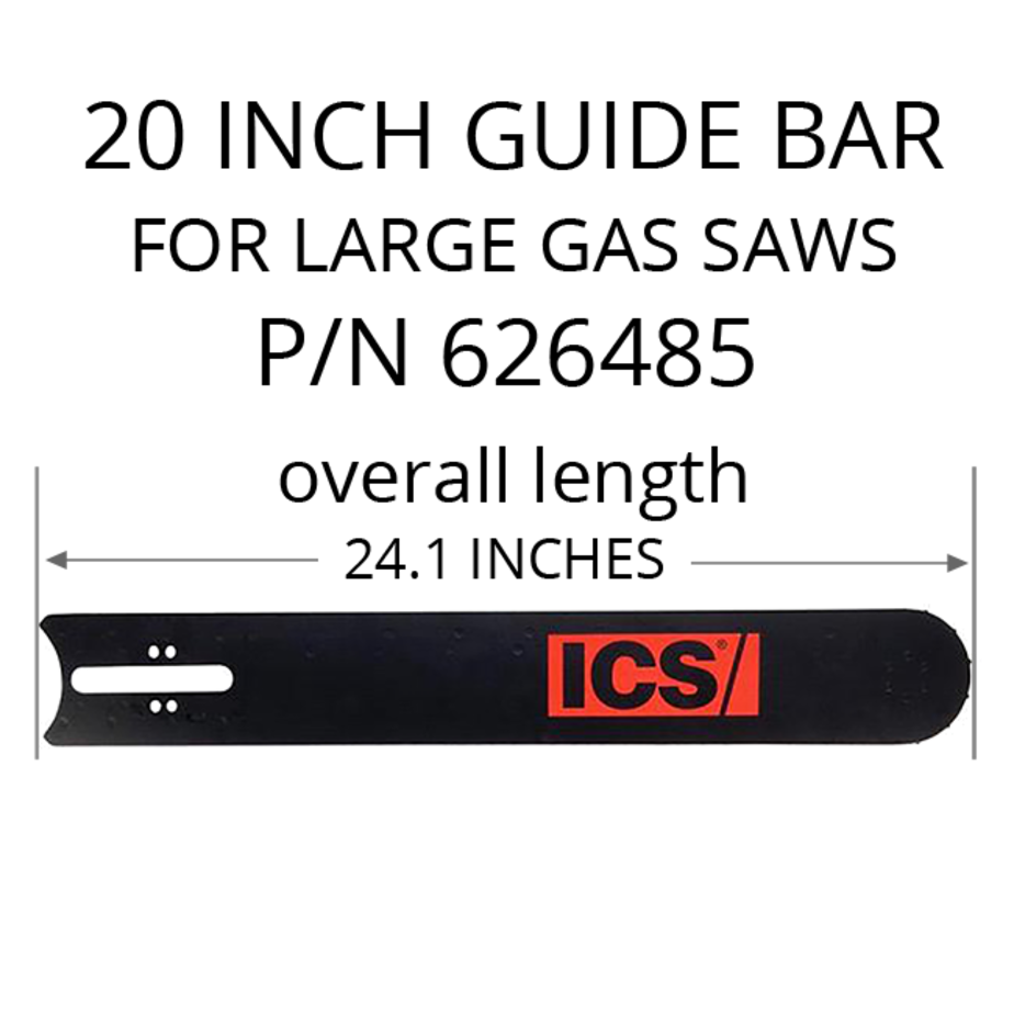 ICS P/N 626485 - 0.444" Pitch 20 Inch Guide Bar