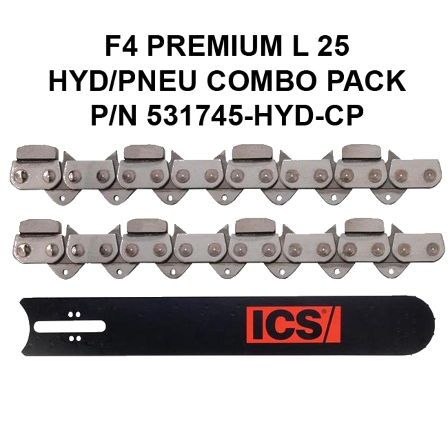 ICS FORCE4 Premium L 25 P/N 531745-HYD-CP Combo Pack for ICS Hydraulic & Pneumatic Saws