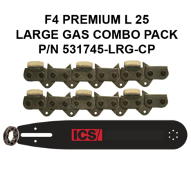 ICS FORCE4 Premium L Chain/Bar Combo Pack #531745-LRG-CP