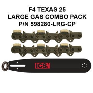 ICS FORCE4-25 Texas 10"/12" Chain/Bar Combo Pack #598280-LRG-CP