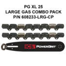 ICS PowerGrit XL 25 P/N 608233-LRG-CP Combo Pack for Large Gas  Saws