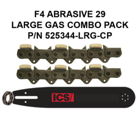 ICS FORCE4-29 Brick 15"/16" Chain/Bar Combo Pack #525344-LRG-CP