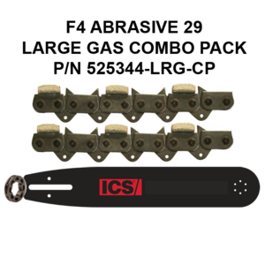 ICS FORCE4-29 Brick 15"/16" Chain/Bar Combo Pack #525344-LRG-CP