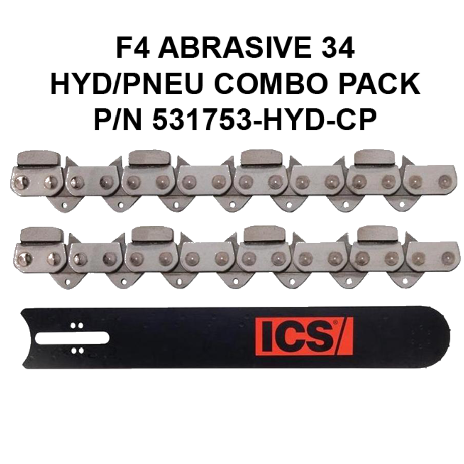 ICS FORCE4 Abrasive 34 P/N 531753-HYD-CP Combo Pack for ICS Hydraulic & Pneumatic Saws