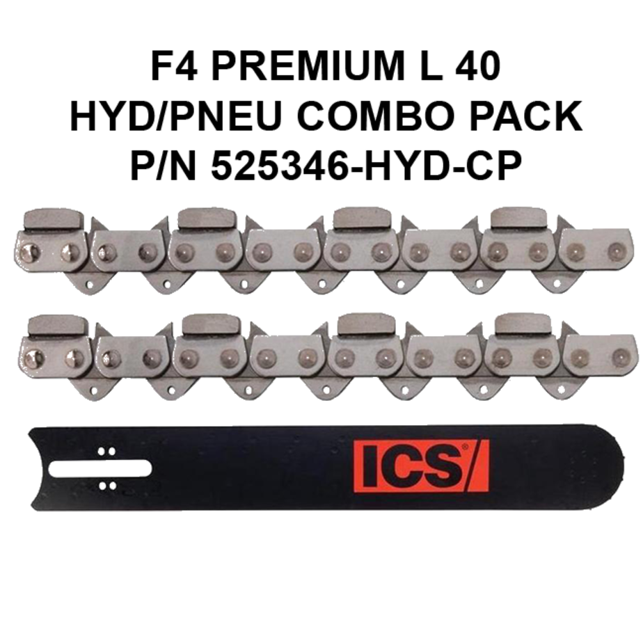 ICS FORCE4 Premium L 40 P/N 525346-HYD-CP Combo Pack for ICS Hydraulic & Pneumatic Saws