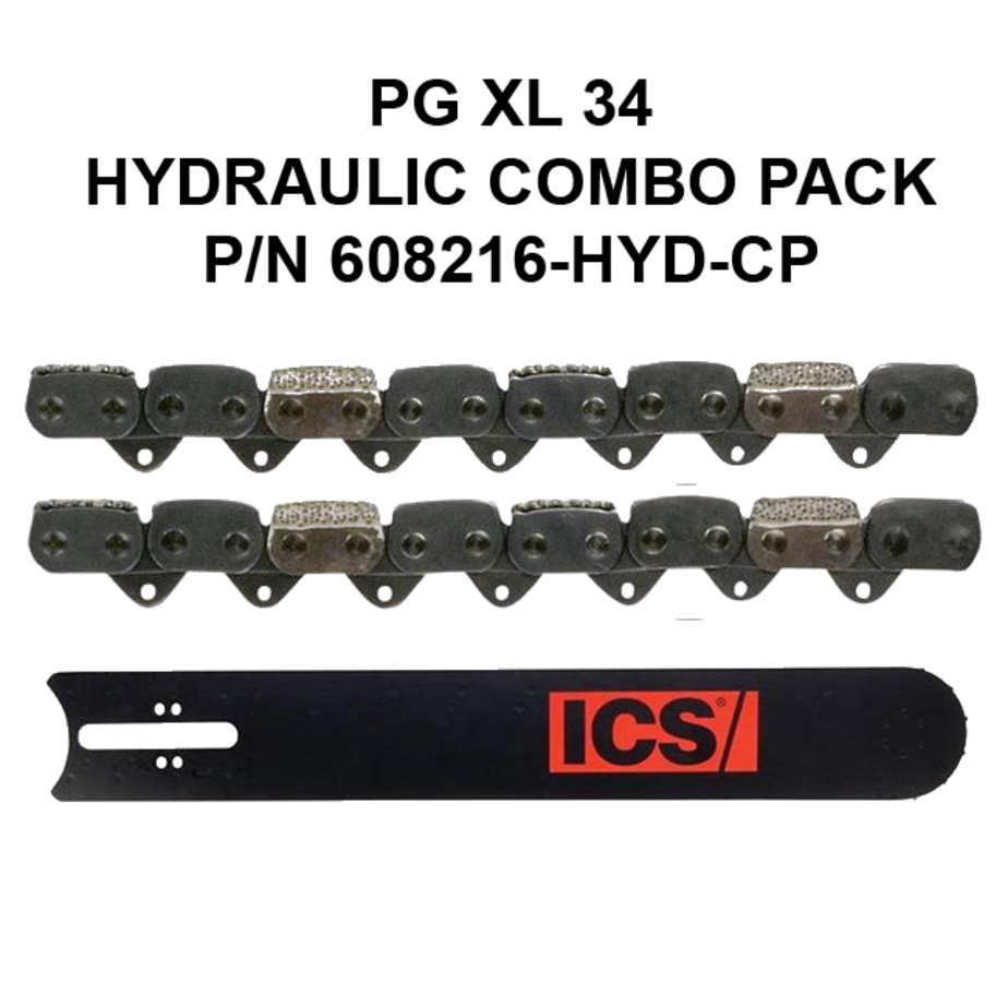 ICS PowerGrit XL 34 P/N 608216-HYD-CP Combo Pack for ICS Hydraulic & Pneumatic Saws