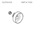 ICS 71520 CLUTCH CUP SPLINED