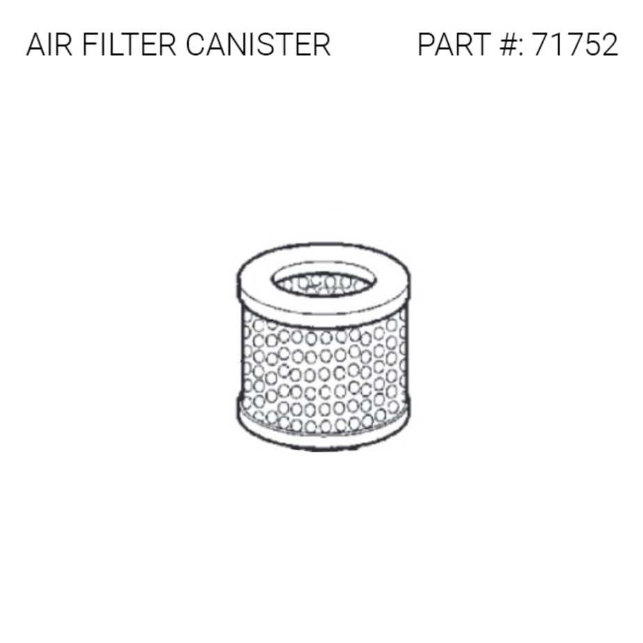 ICS Polyester Air Filter Canister #71752