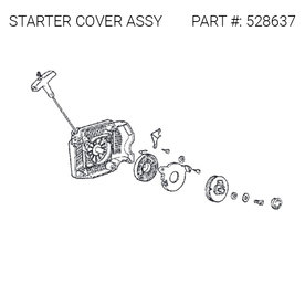 ICS 680ES Starter Cover Assembly #528637