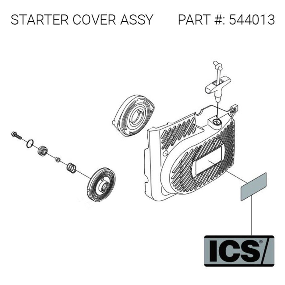 ICS 544013 STARTER COVER ASSY. for 695