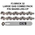 ICS FORCE3 Brick 14" Chain/Bar Combo Pack #584299-LRG-CP