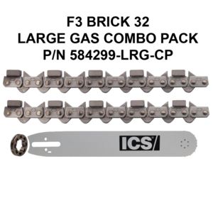 ICS FORCE3 Brick 14" Chain/Bar Combo Pack #584299-LRG-CP