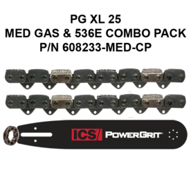 ICS PowerGrit XL 25 Chain/Bar Combo Pack #608233-MED-CP
