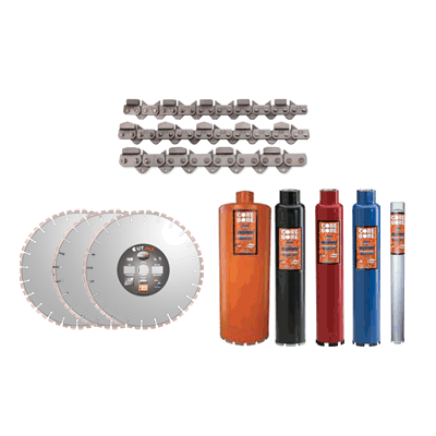 Diamond tools for cutting hard materials