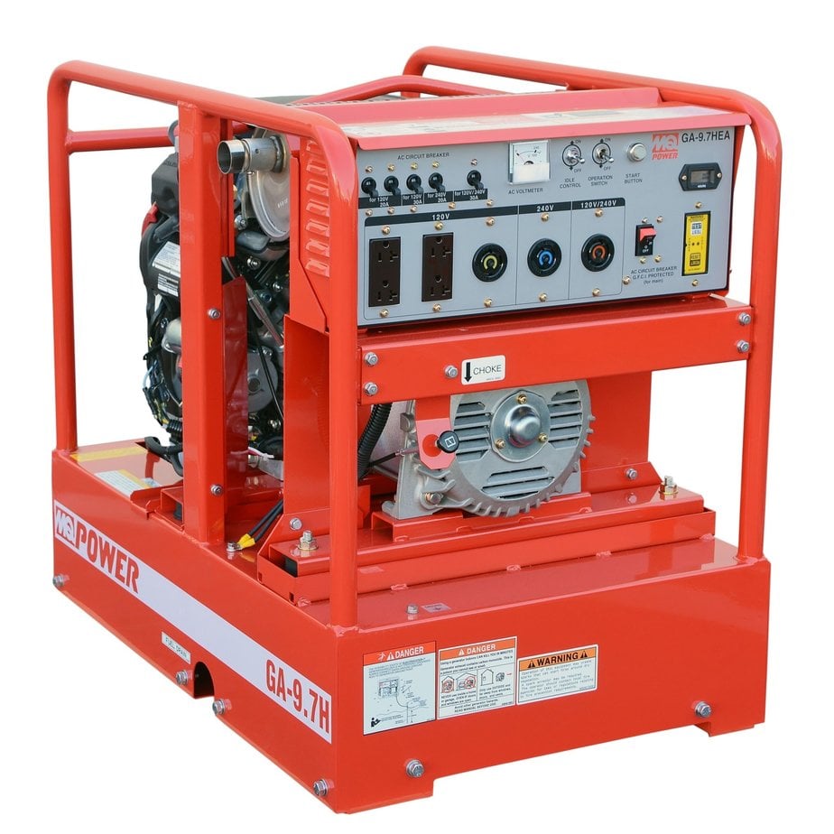 Multiquip GA97HEA MQ 9.7kW Generator, Skid, Honda Electric Start*