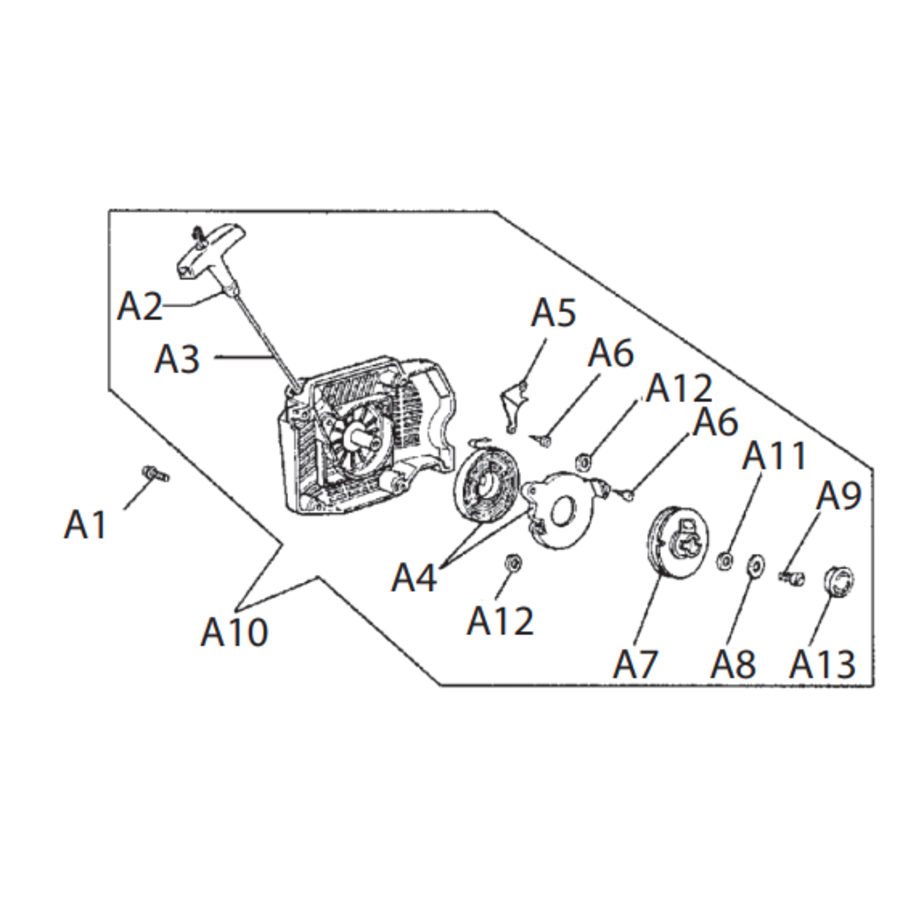 ICS 680ES Starter Cover Assembly #528637