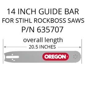 ICS FORCE3 14" GS461 BAR for Stihl ROCKBOSS, 635707
