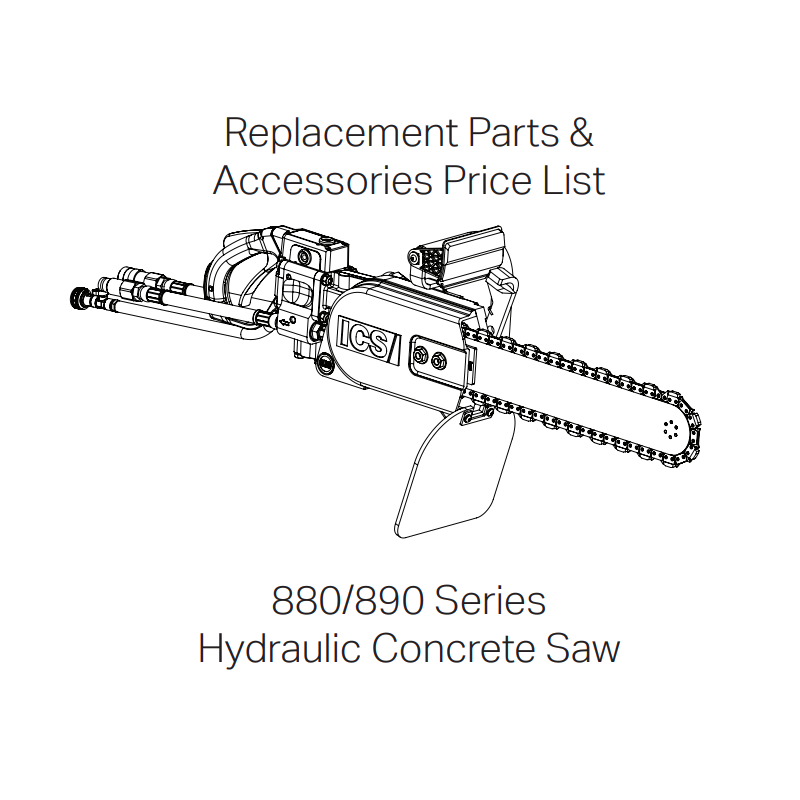 ICS Parts for 890F4 Saws