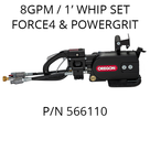 ICS 566110 890F4 HYD. POWERHEAD - 8GPM/1FT WHIPS