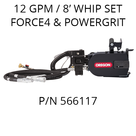 ICS 890F4-FL HYD. FLUSH CUT POWER HEAD - 12GPM/8FT WHIPS