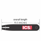 ICS P/N 523383 - 0.444" Pitch 12 Inch Guide Bar