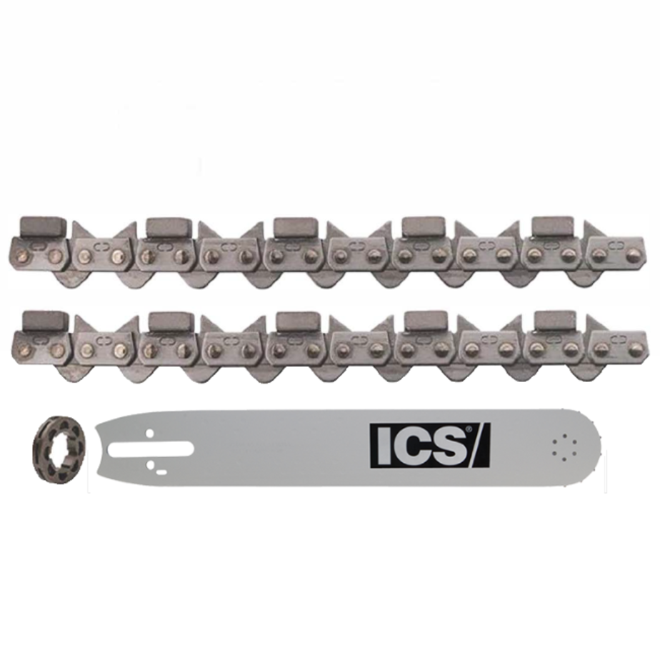 ICS FORCE3 Premium 35 Large Gas Saw Combo Pack - 584303-LRG-CP,  INCLUDES: (2) IC16-584303, (1) IB16-632196, (1) 70949