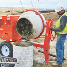 Multiquip 12cf Poly Heavy-Duty Concrete Mixer MC12PH