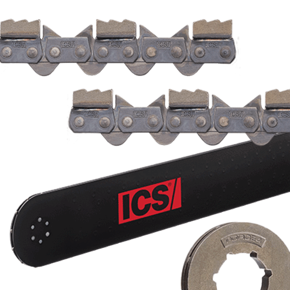 ICS FORCE4-34 Premium L Trident 20" Chain/Bar Combo Pack #644742-LRG-CP