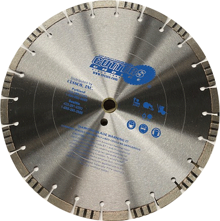 POWERCUTT 14" Laser Turbo Diamond Saw Blade – Cuts Rebar, Concrete, Stone – NEW DESIGN