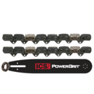 ICS PowerGrit XL 10"/12" Chain/Bar Combo Pack #608233-MED-CP