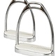 Stainless Steel Fillis Stirrups with White Pads