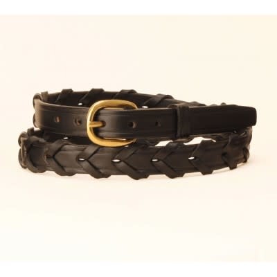 Tory 3/4" Laced Belt, Black 2170