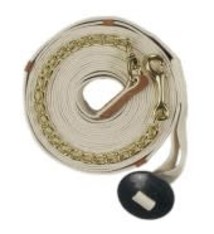 CENTAUR Cotton Web 35ft Lunge w/Chain Natural 1inX35FT