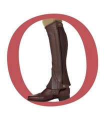 OVATION CHD PRO Top Grain Half Chaps Black/Black